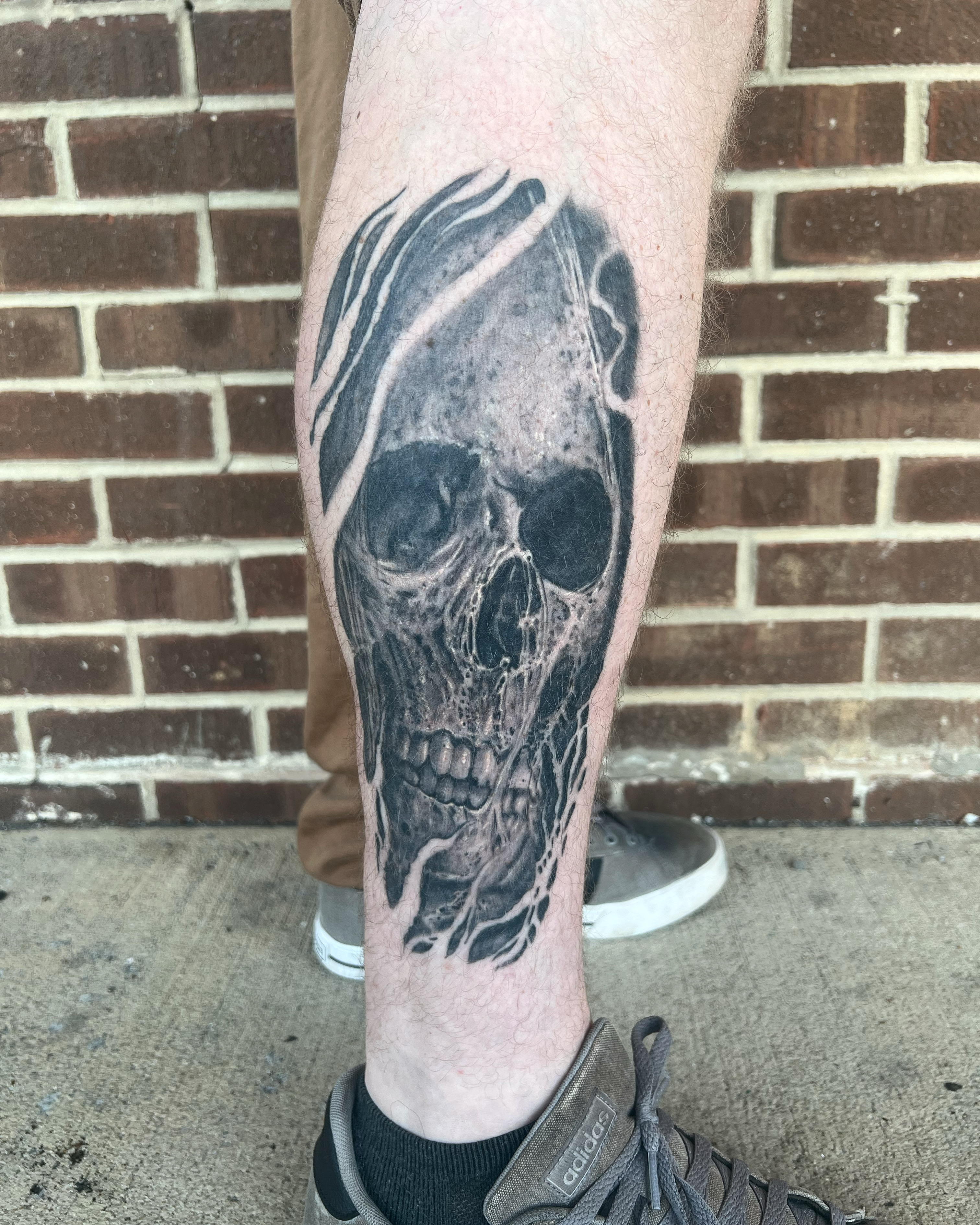 Smokey Skull Tattoo