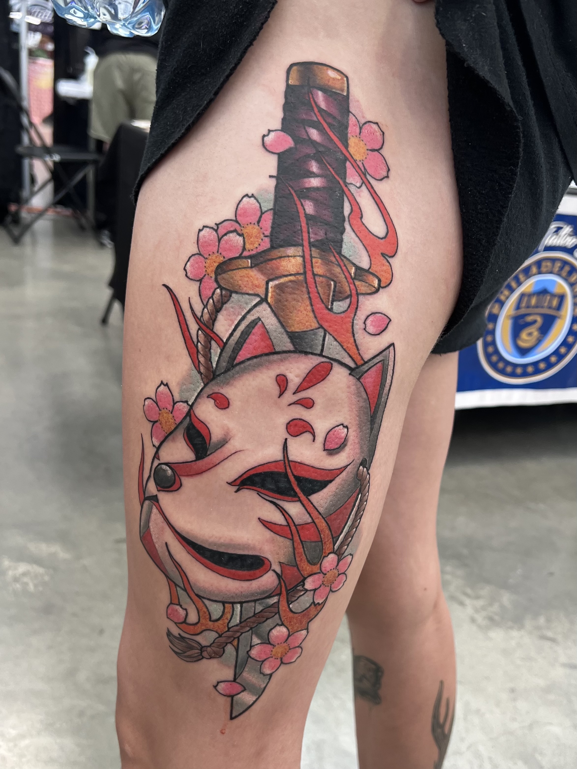 Japanese Mask Tattoo