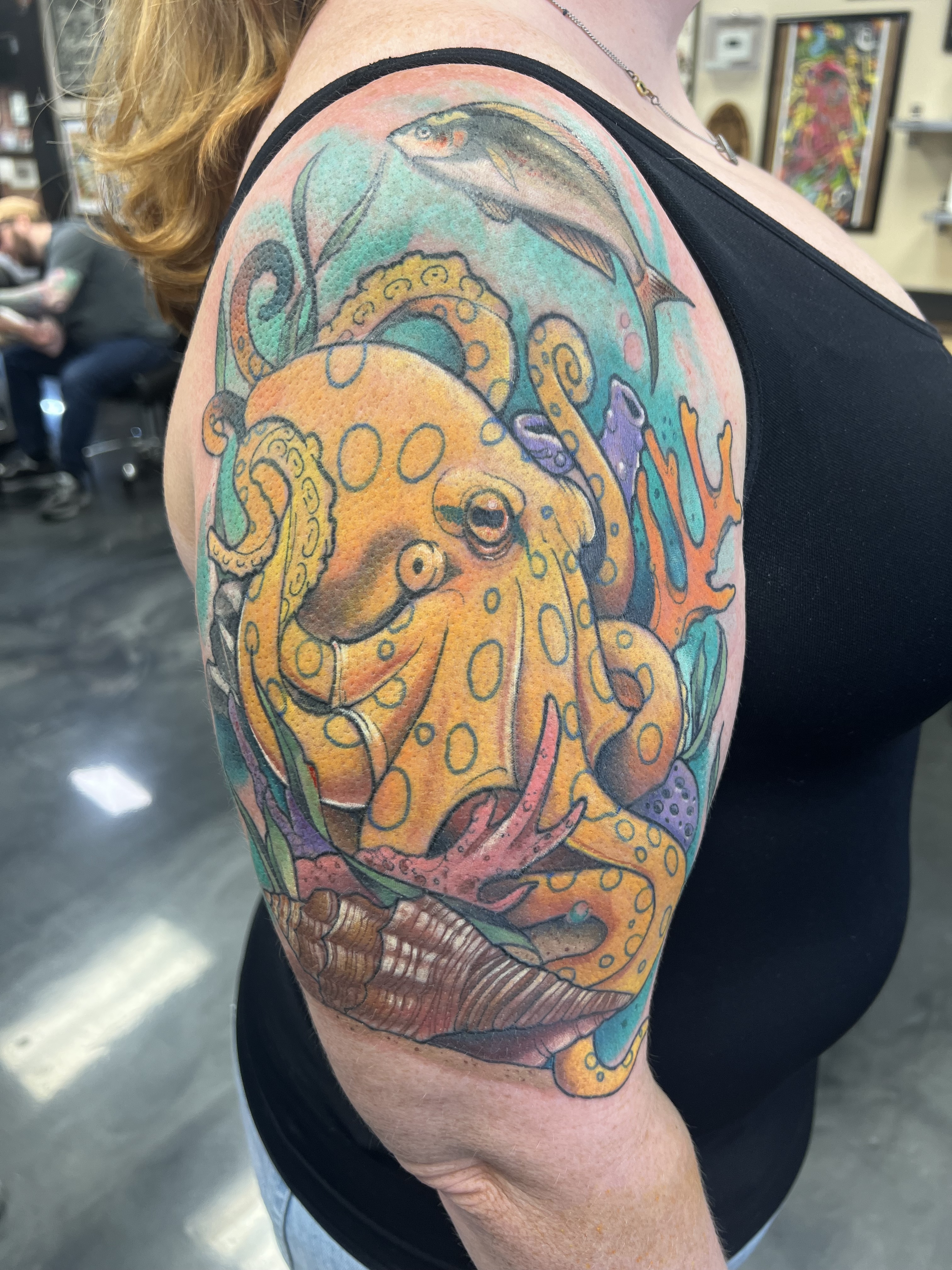 Underwater Octopus Tattoo