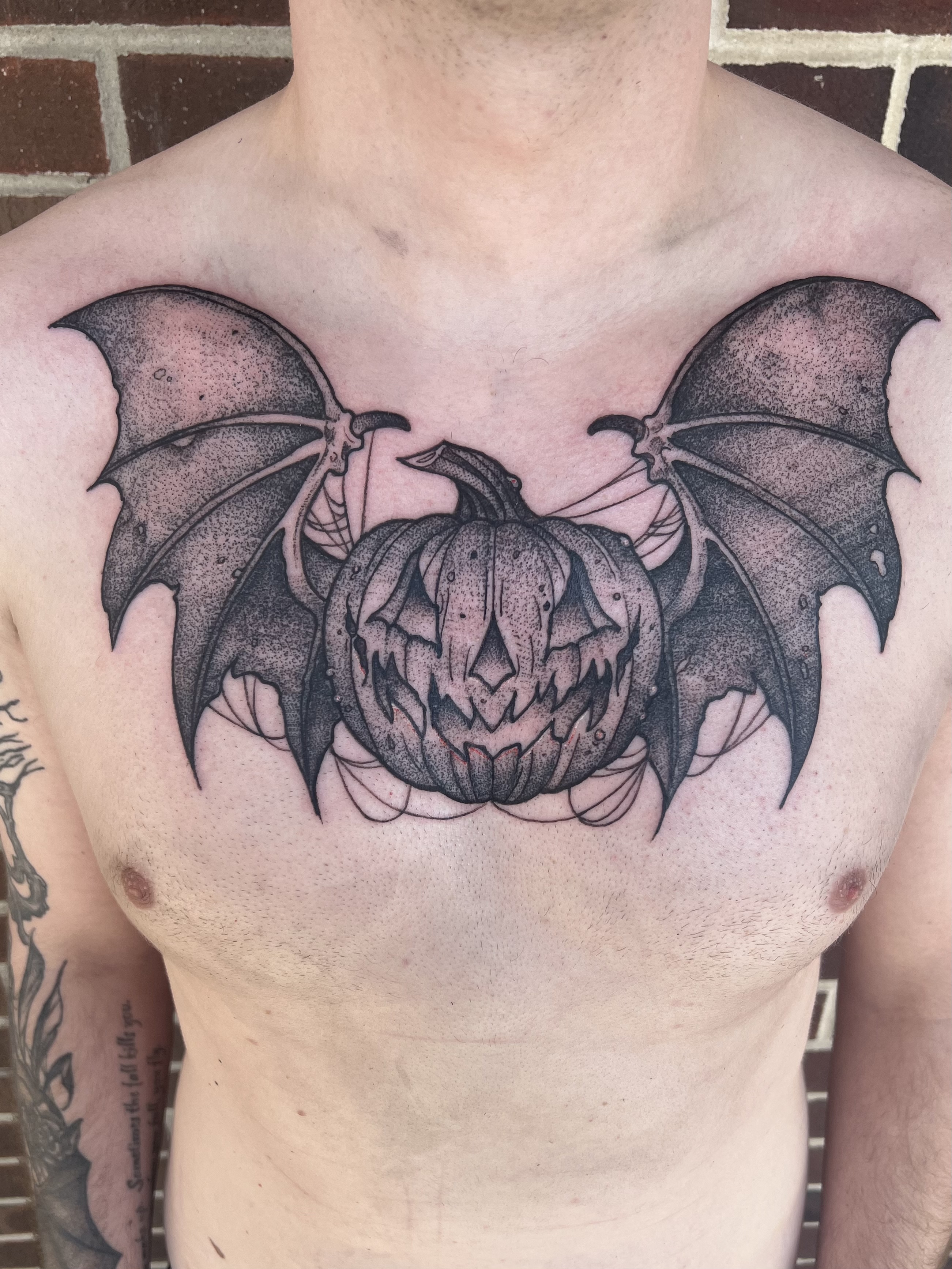 Winged Jackolantern Tattoo